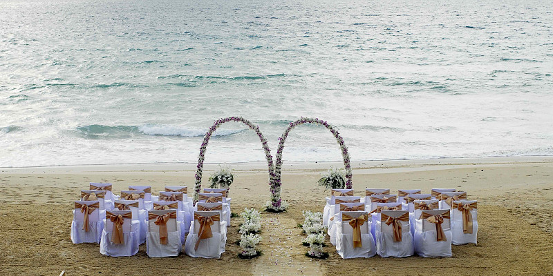 Western Wedding Ceremony Andaman White Beach Resort